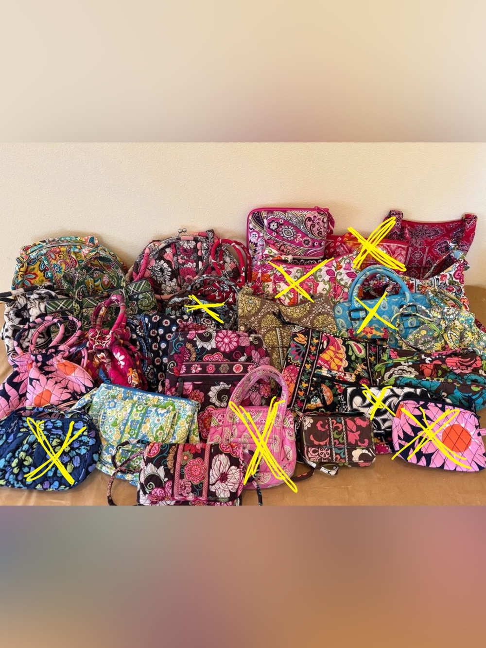 Lot of 20 Vera Bradley Floral Quilted Crossbody Bags